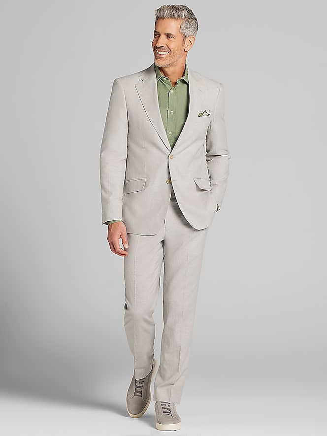 Joseph &Amp; Feiss Modern Fit Linen Blend Suit