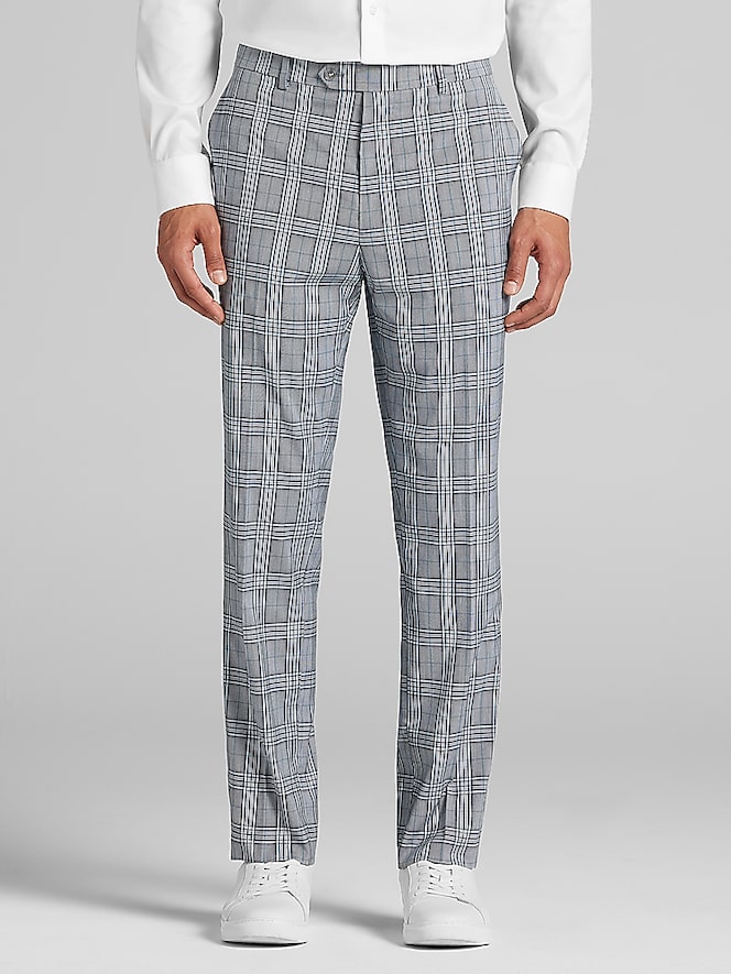 Joseph &Amp; Feiss Modern Fit Plaid Suit