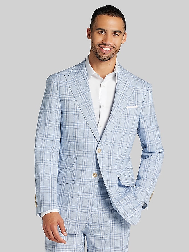 Joseph &Amp; Feiss Modern Fit Plaid Suit