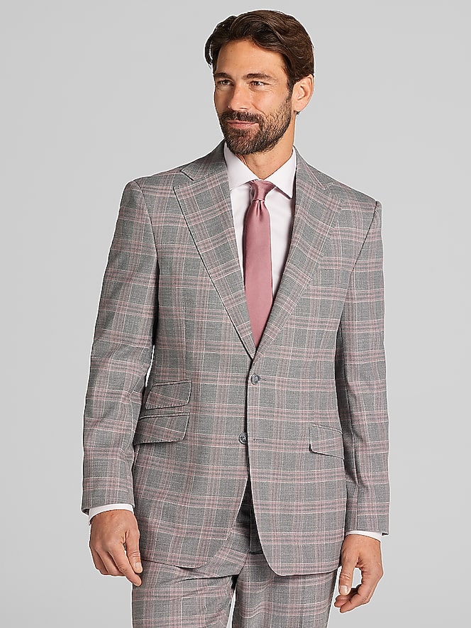Joseph &Amp; Feiss Modern Fit Plaid Suit