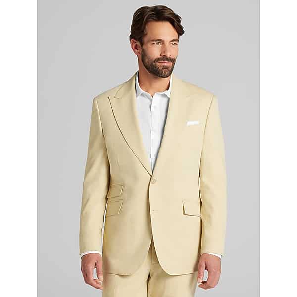 Joseph & Feiss Men's Modern Fit Suit Yellow - Size: 40 Long
