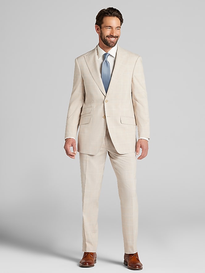 Joseph &Amp; Feiss Modern Fit Plaid Suit