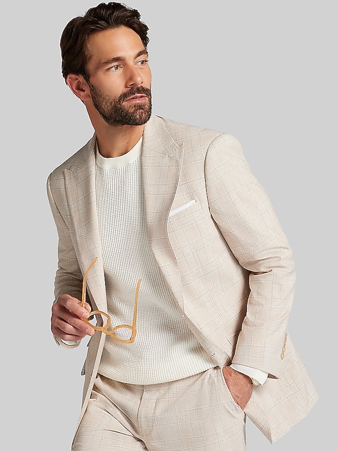 Joseph &Amp; Feiss Modern Fit Plaid Suit