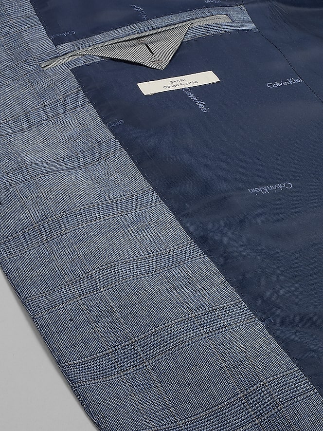 Calvin Klein Slim Fit Plaid Suit Jacket