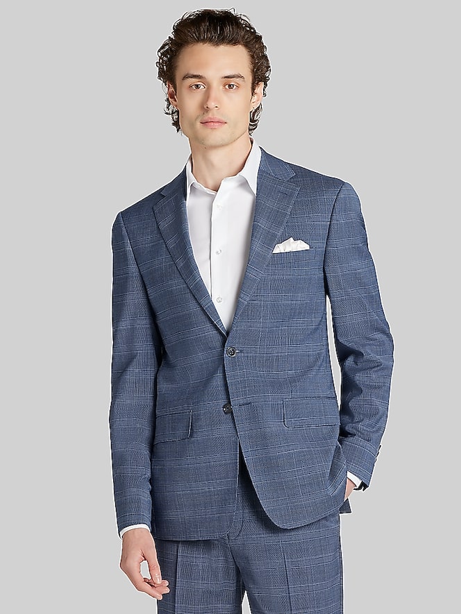 Calvin Klein Slim Fit Plaid Suit Jacket