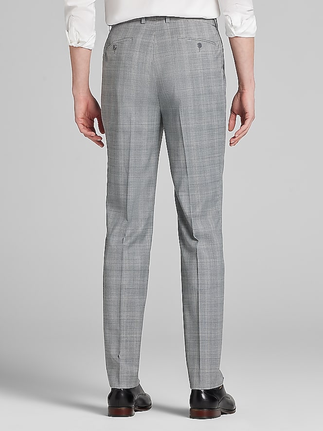 Calvin Klein Slim Fit Plaid Suit Pants
