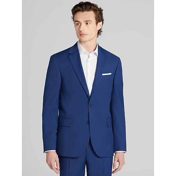 Joseph & Feiss Men's Slim Fit Washable Suit Jacket Blue - Size: 38 Short