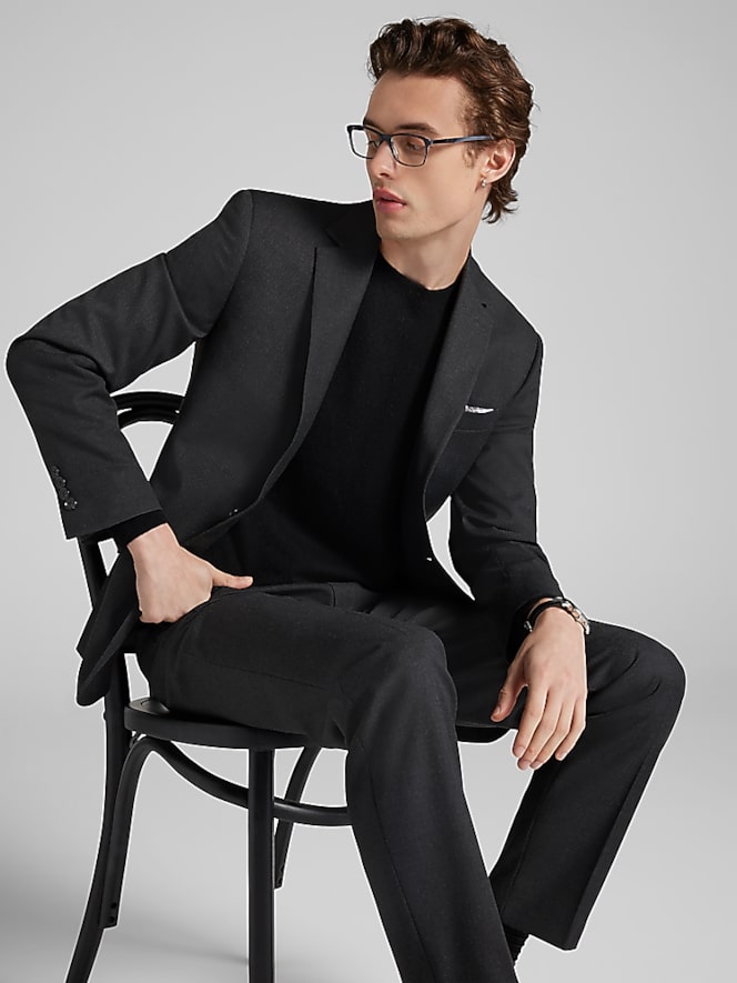 Joseph &Amp; Feiss Slim Fit Washable Suit Jacket, Charcoal - Image 7 of 8