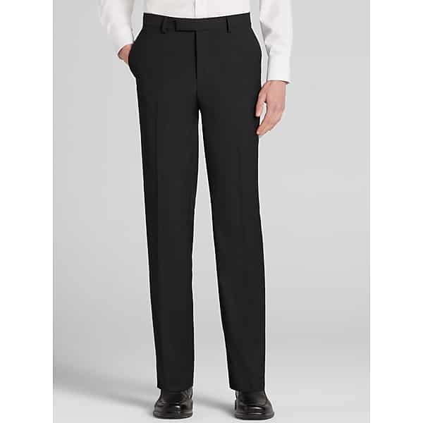 Joseph & Feiss Men's Slim Fit Washable Suit Pants Black - Size: 42W x 30L