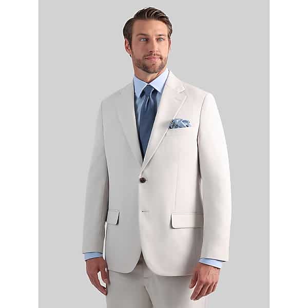 Haggar Men's Classic Fit Suit Off White - Size: 32W x 30L,34W x 32L,36W x 29L,38 Regular,38W x 29L,38W x 30L,38W x 32L,40W x 30L,42 Long,42 Short,44