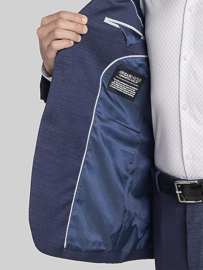 Awearness Kenneth Cole Modern Fit Wool  Suit, Blue - Image 5 of 7