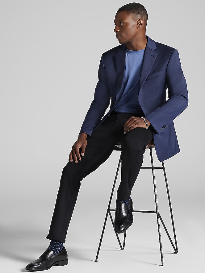 Awearness Kenneth Cole Modern Fit Wool  Suit, Blue - Image 6 of 7