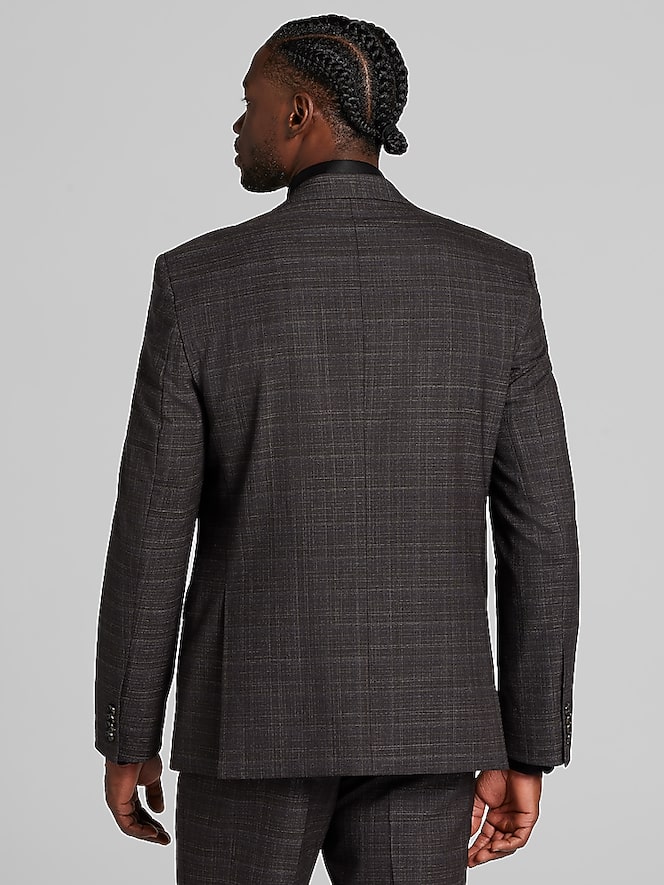 Joseph Abboud Classic Fit Check Suit, Brown Check | 2 Piece Suits