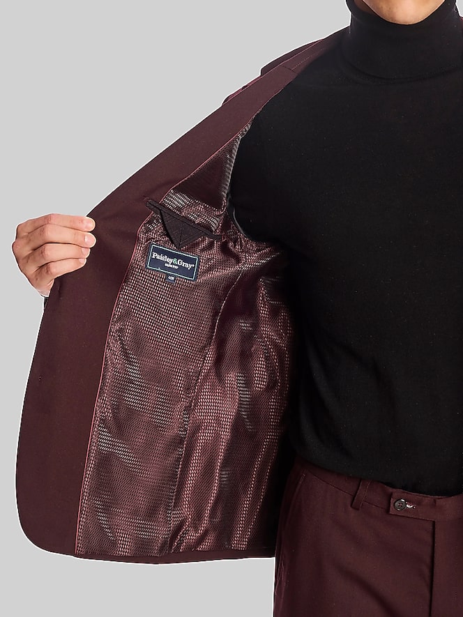 Paisley &Amp; Gray Slim Fit Solid Jacket