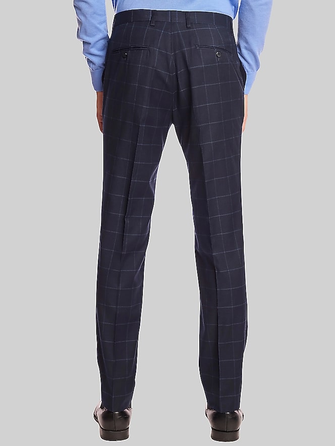 Paisley &Amp; Gray Slim Fit Windowpane Plaid Pants