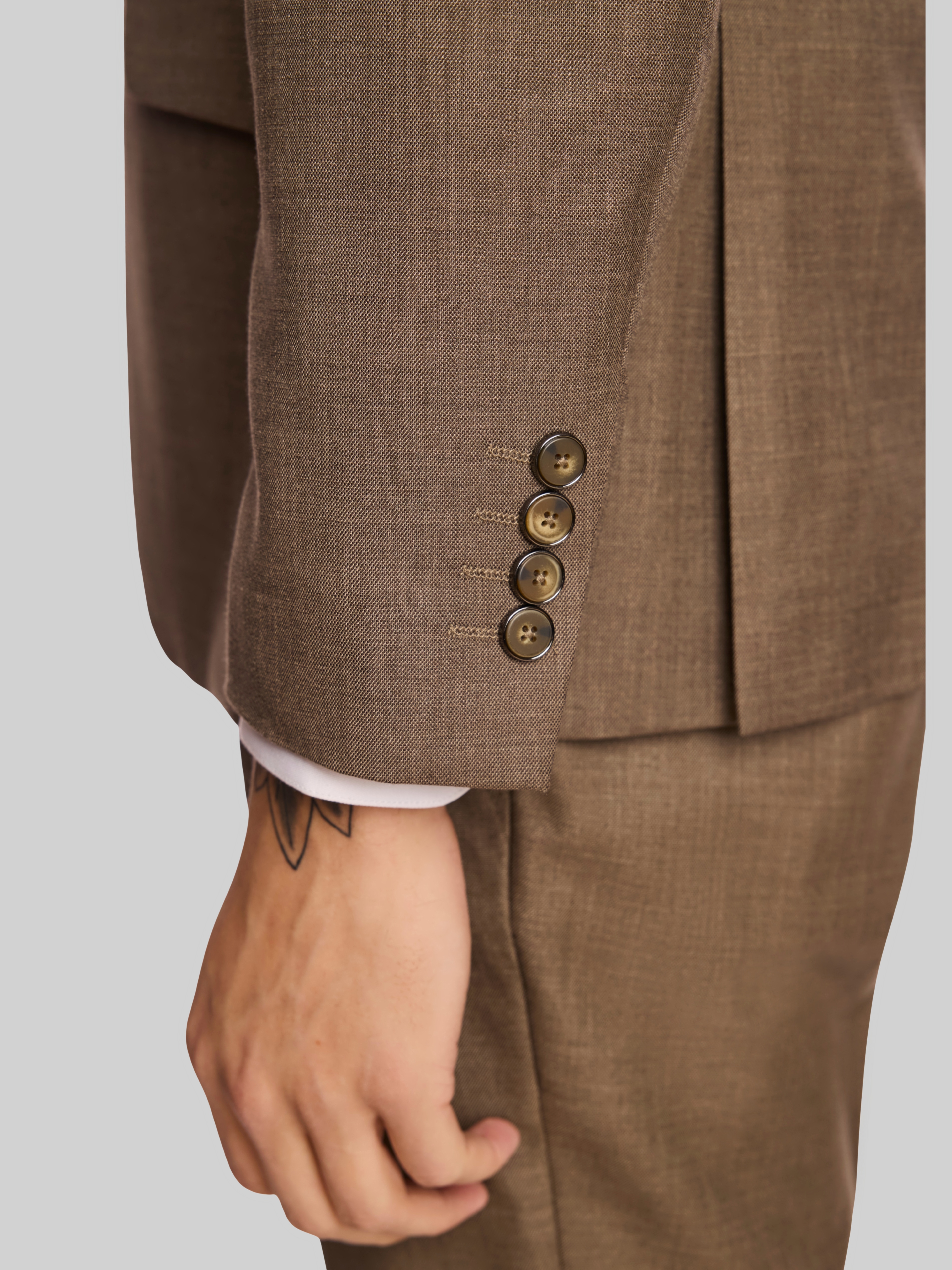 Modern Fit Sharkskin Suit Jacket