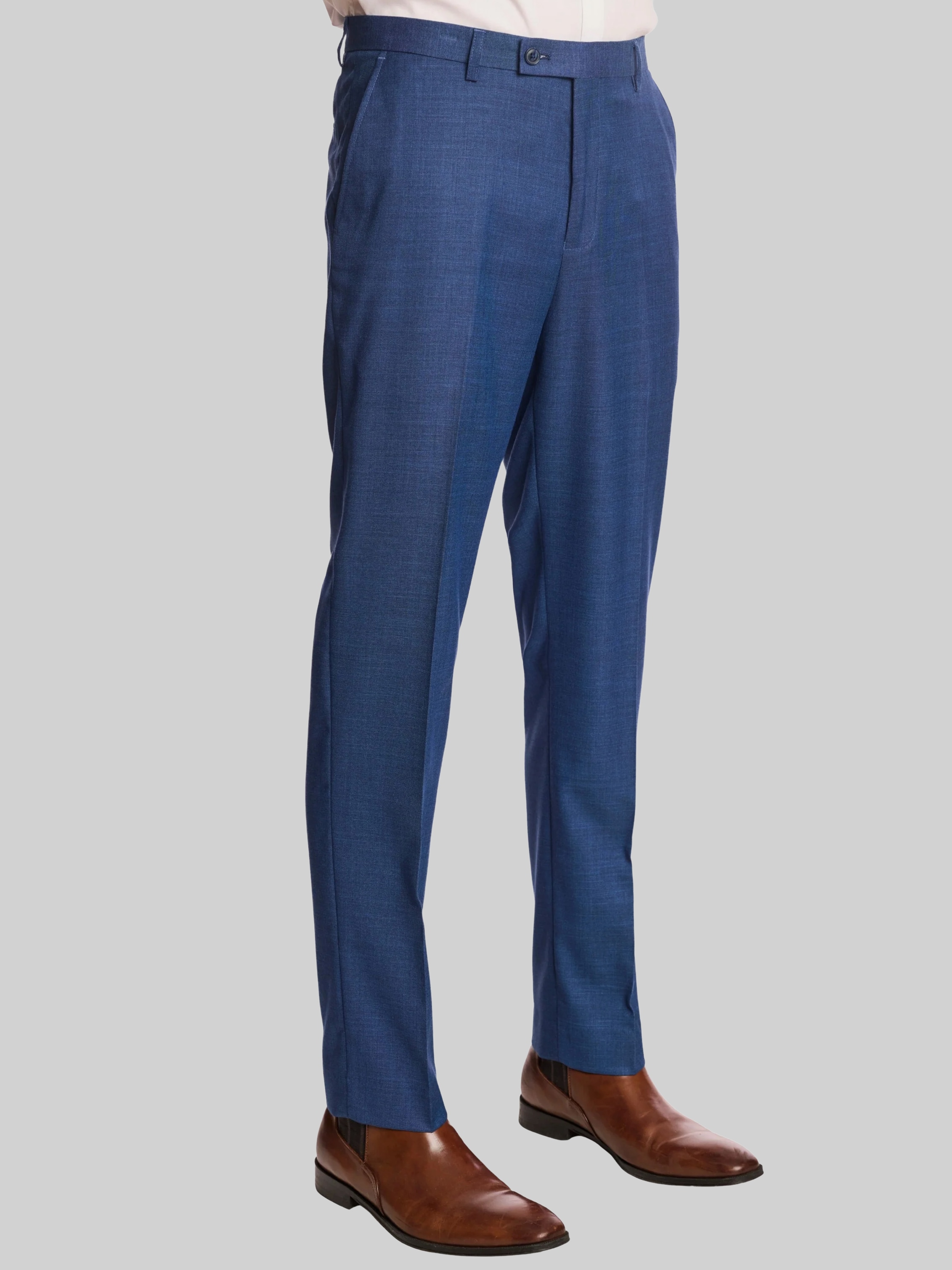 Slim Fit Sharkskin Pants