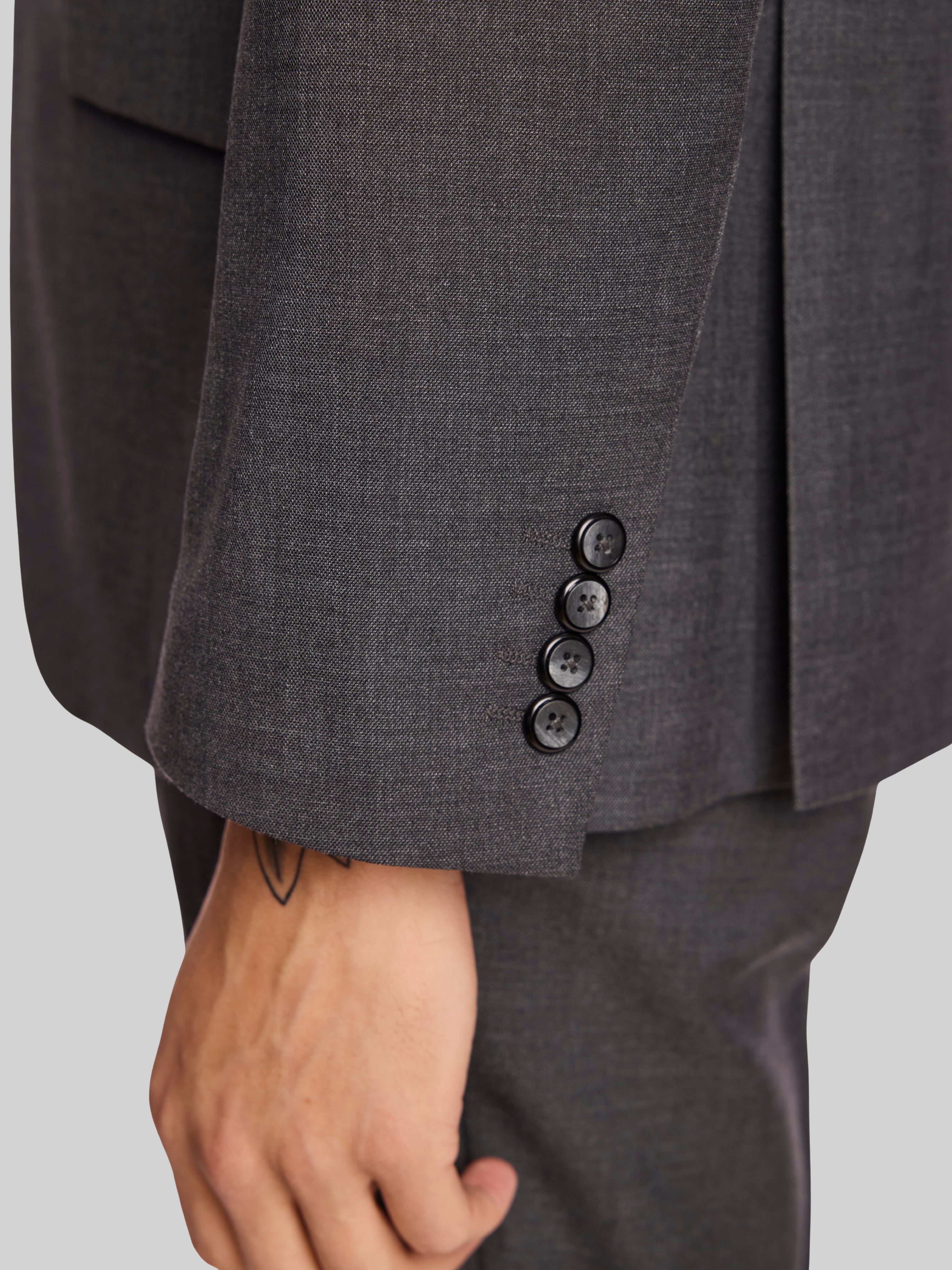 Slim Fit Sharkskin Jacket