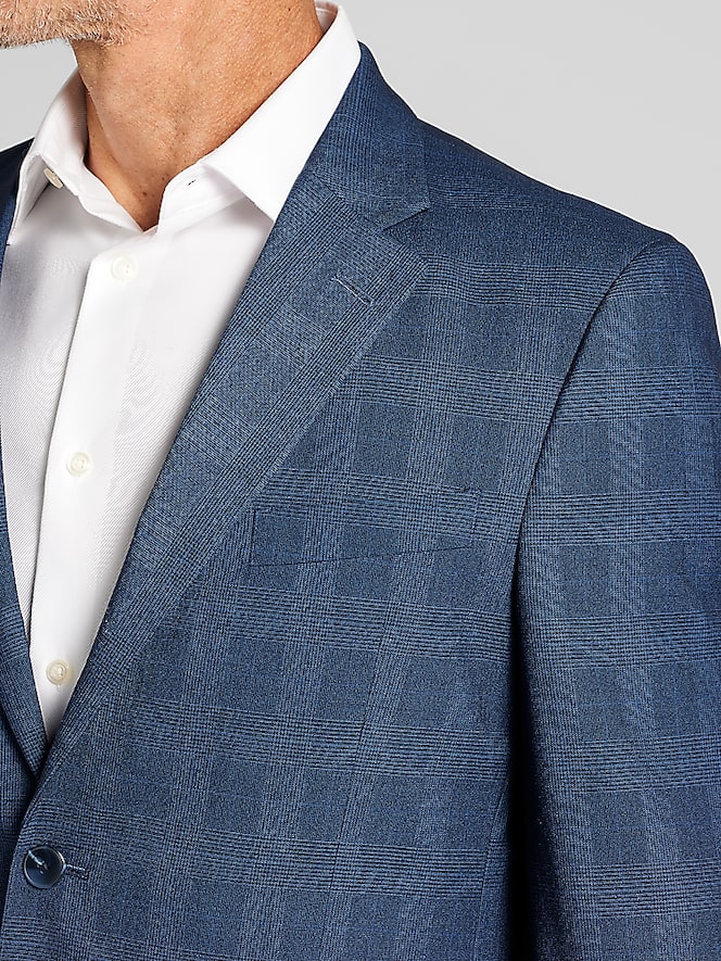 Nautica Modern Fit Plaid Suit