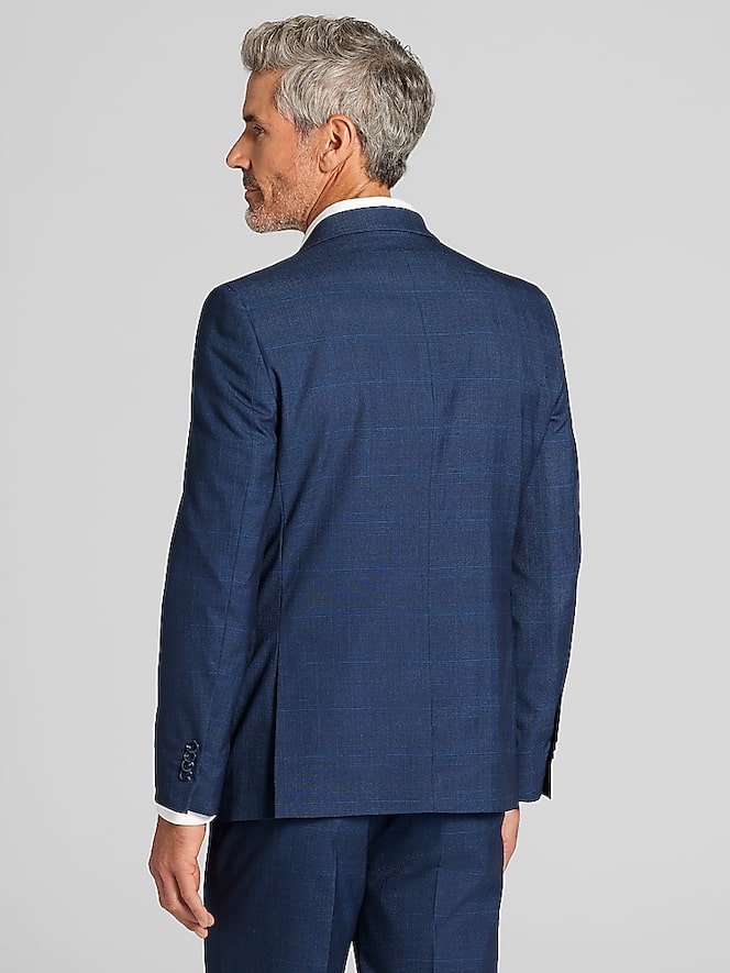 Nautica Modern Fit Plaid Suit