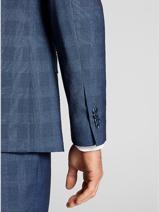 Nautica Modern Fit Plaid Suit