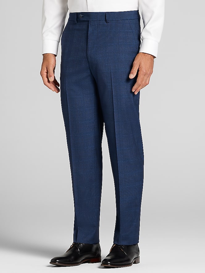Nautica Modern Fit Plaid Suit