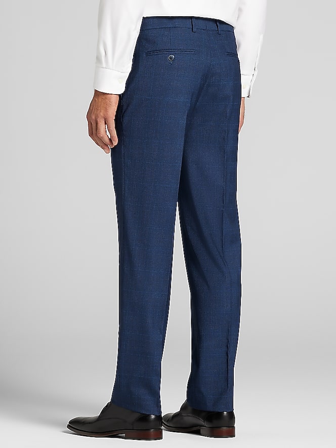 Nautica Modern Fit Plaid Suit