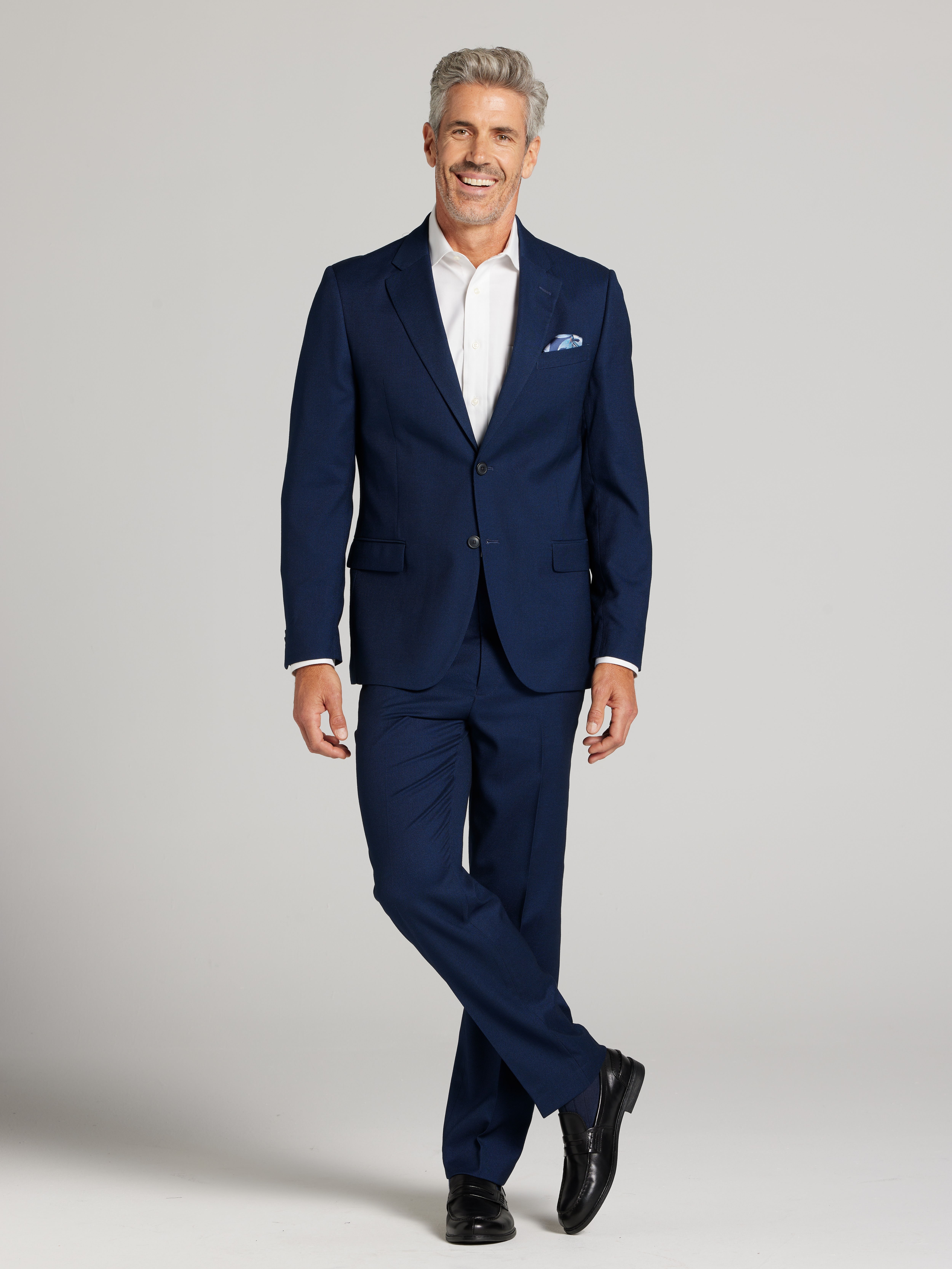 Modern Fit Bird's-Eye Suit