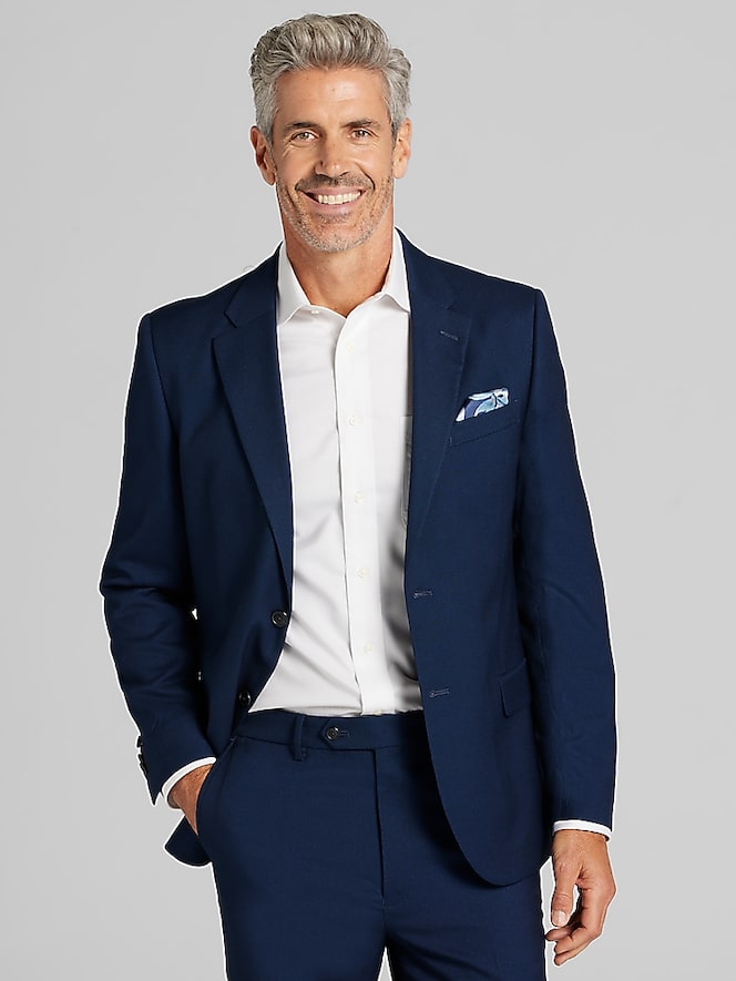 Nautica Modern Fit Bird's-Eye Suit