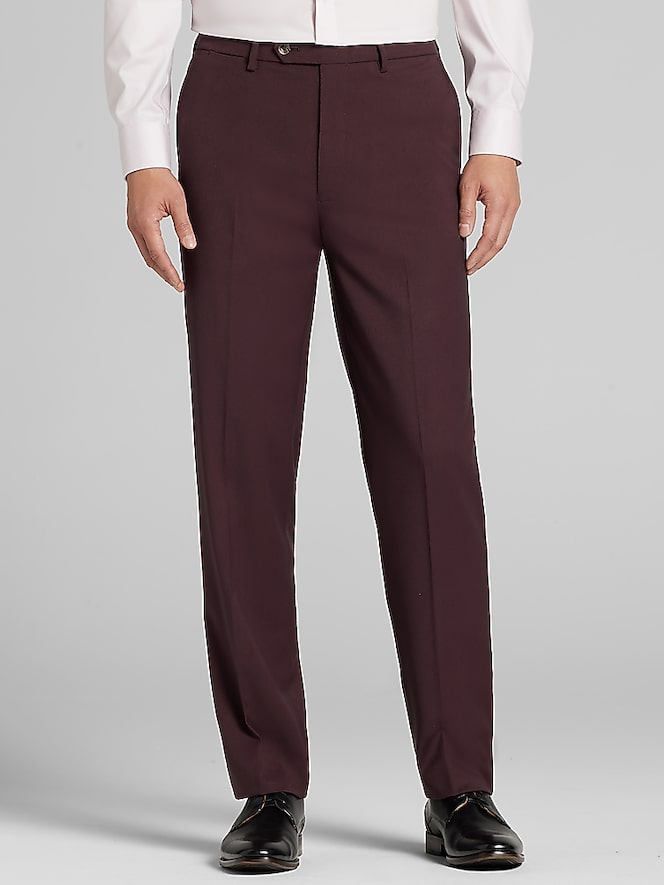 Nautica Modern Fit Solid Suit, Wine - Burgundy | 2 Piece Suits | Men's  Wearhouse