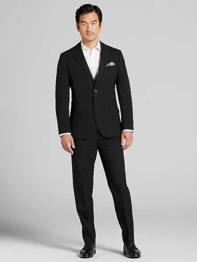 Nautica Modern Fit Pinstripe Suit