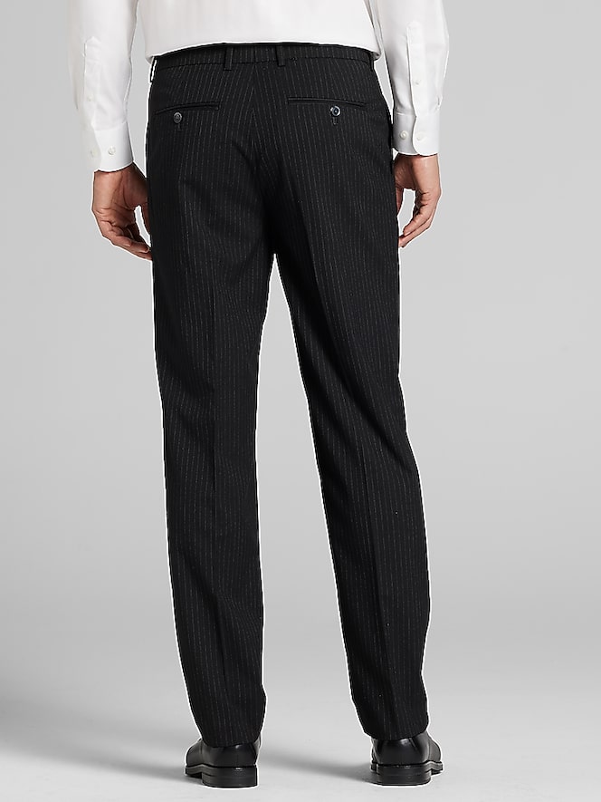 Nautica Modern Fit Pinstripe Suit, Black Pinstripe | 2 Piece Suits | Men's  Wearhouse