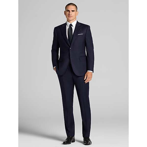 Joseph Abboud Modern Fit Men's Suit Navy - Size: 32W x 32L,34W x 30L,36W x 30L,36W x 32L,38 Short,40 Regular,40 Short,42 Long,42 Regular,42 Short,42W