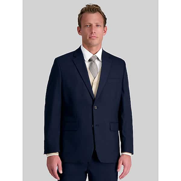 Haggar Men's Classic Fit Premium Stretch Suit Jacket Navy Solid - Size: 46 Regular