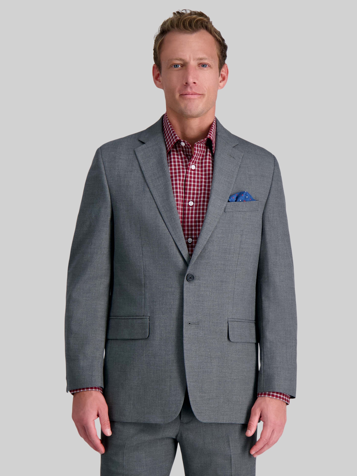 slim fit dress slacks Cardinal of Canada Men's Sutton Wool Overcoat - Gray main image 0