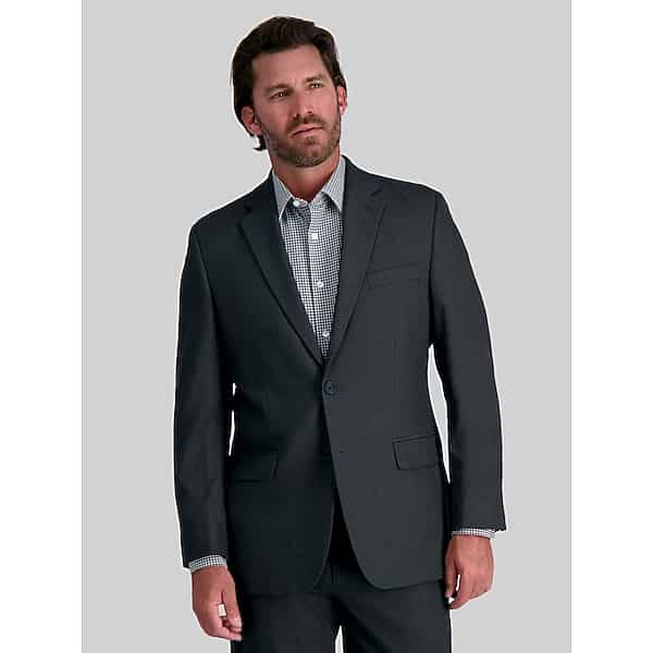 Haggar Men's Classic Fit Premium Stretch Suit Jacket Charcoal Gray - Size: 42 Regular