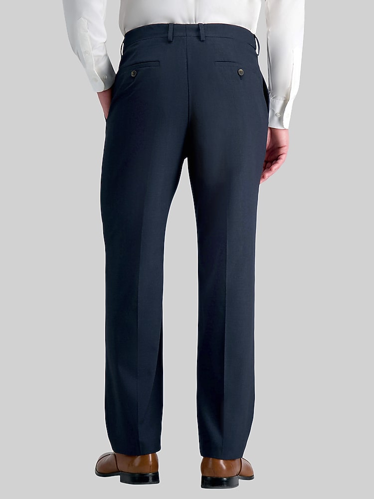 Haggar Classic Fit Suit Pants, Navy Solid - Blue | Men's Wearhouse