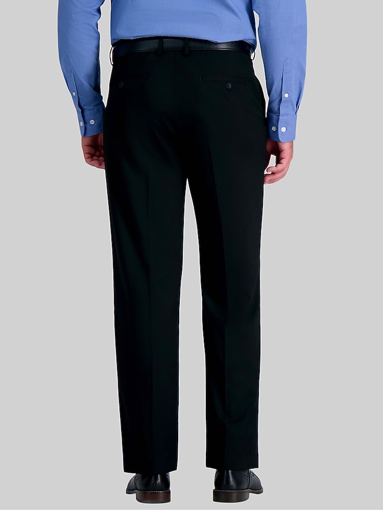 Haggar Classic Fit Suit Pants, Black Solid | Men's Wearhouse
