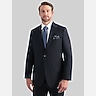 Haggar Tailored Fit Windowpane Wool Blend Premium Stretch Suit Jacket
