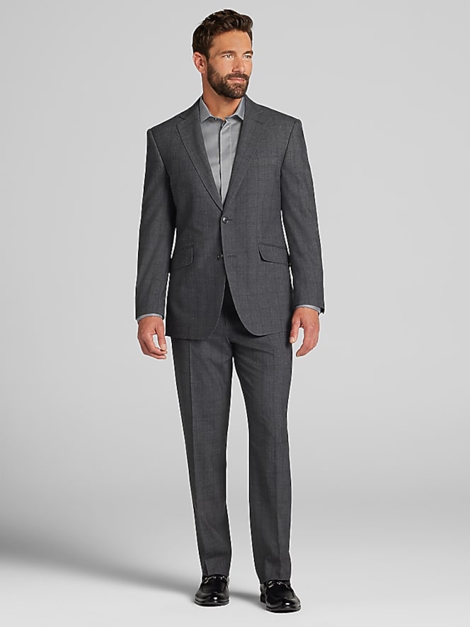 Wilke-Rodriguez Modern Fit Windowpane Suit