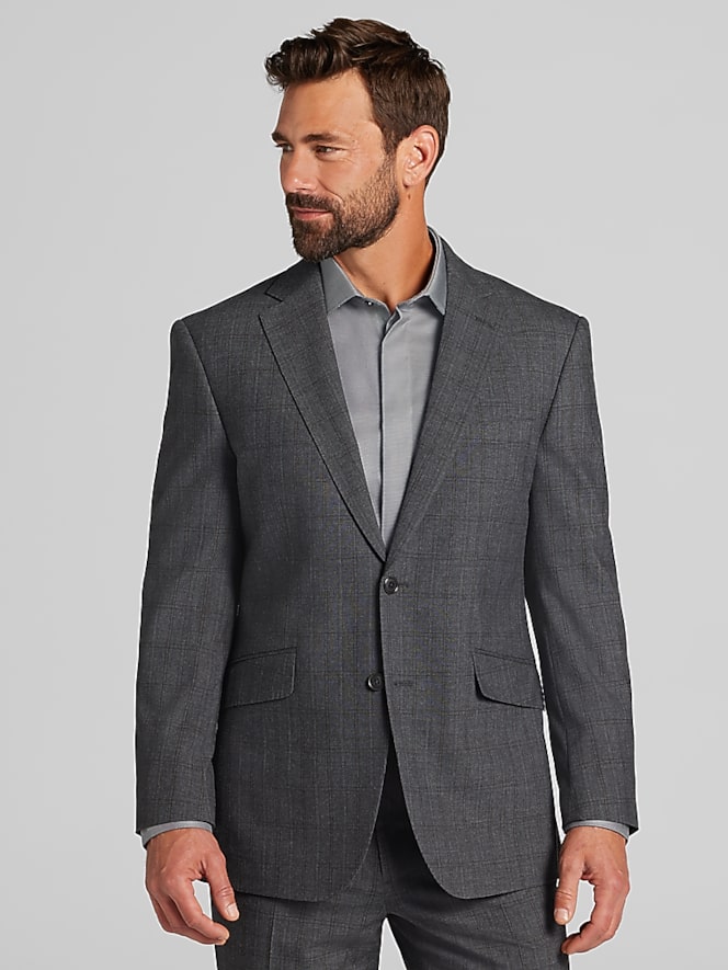 Wilke-Rodriguez Modern Fit Windowpane Suit