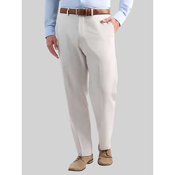 Haggar Men's Classic Fit Smart Wash Suit Pants Off White - Size: 34W x 32L