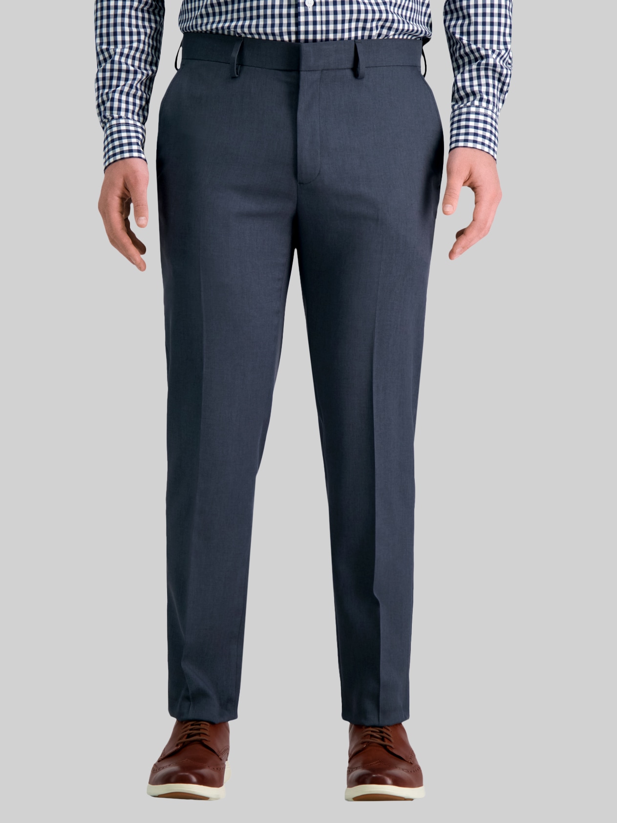 Smart Wash Slim Fit Suit Pants | Blue/Postman - Size: 32 32
