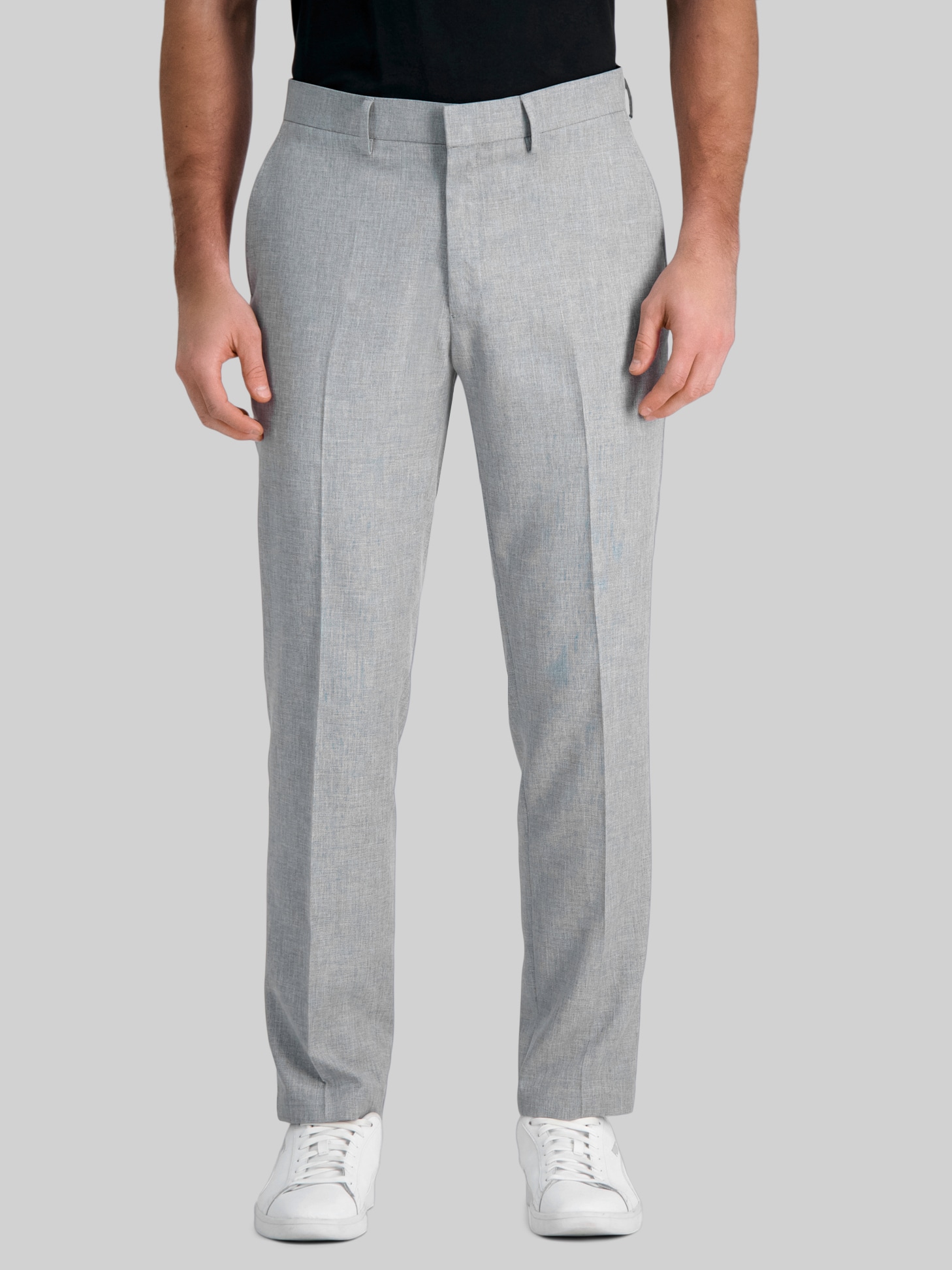 Haggar Slim Fit Suit Pants, Light Gray Solid | Men's Wearhouse