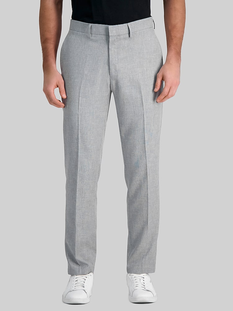 Haggar Smart Wash Slim Fit Suit Pants, Light Gray Solid | Suit Pants | Men's  Wearhouse
