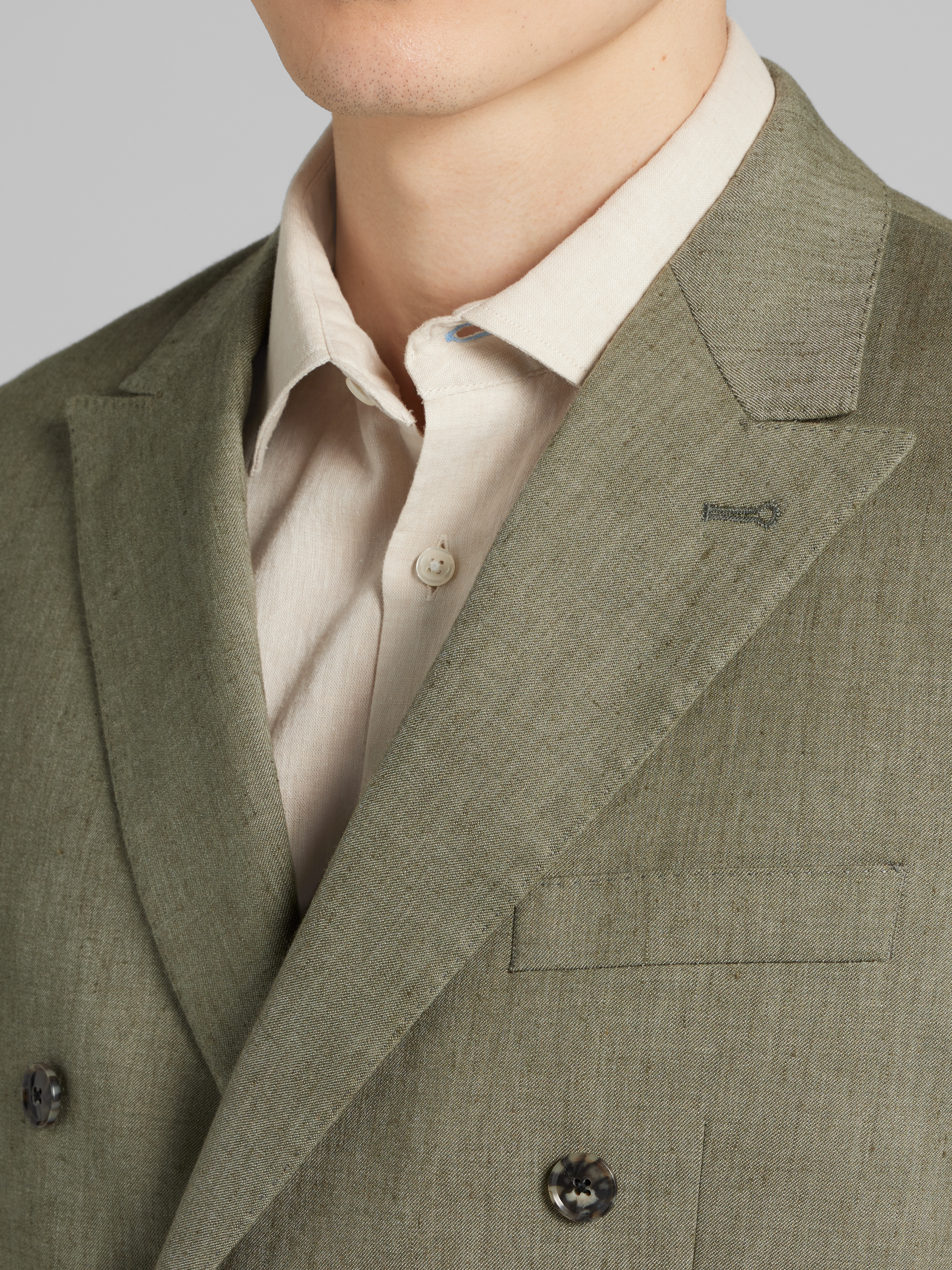 Modern Fit Linen Blend Suit