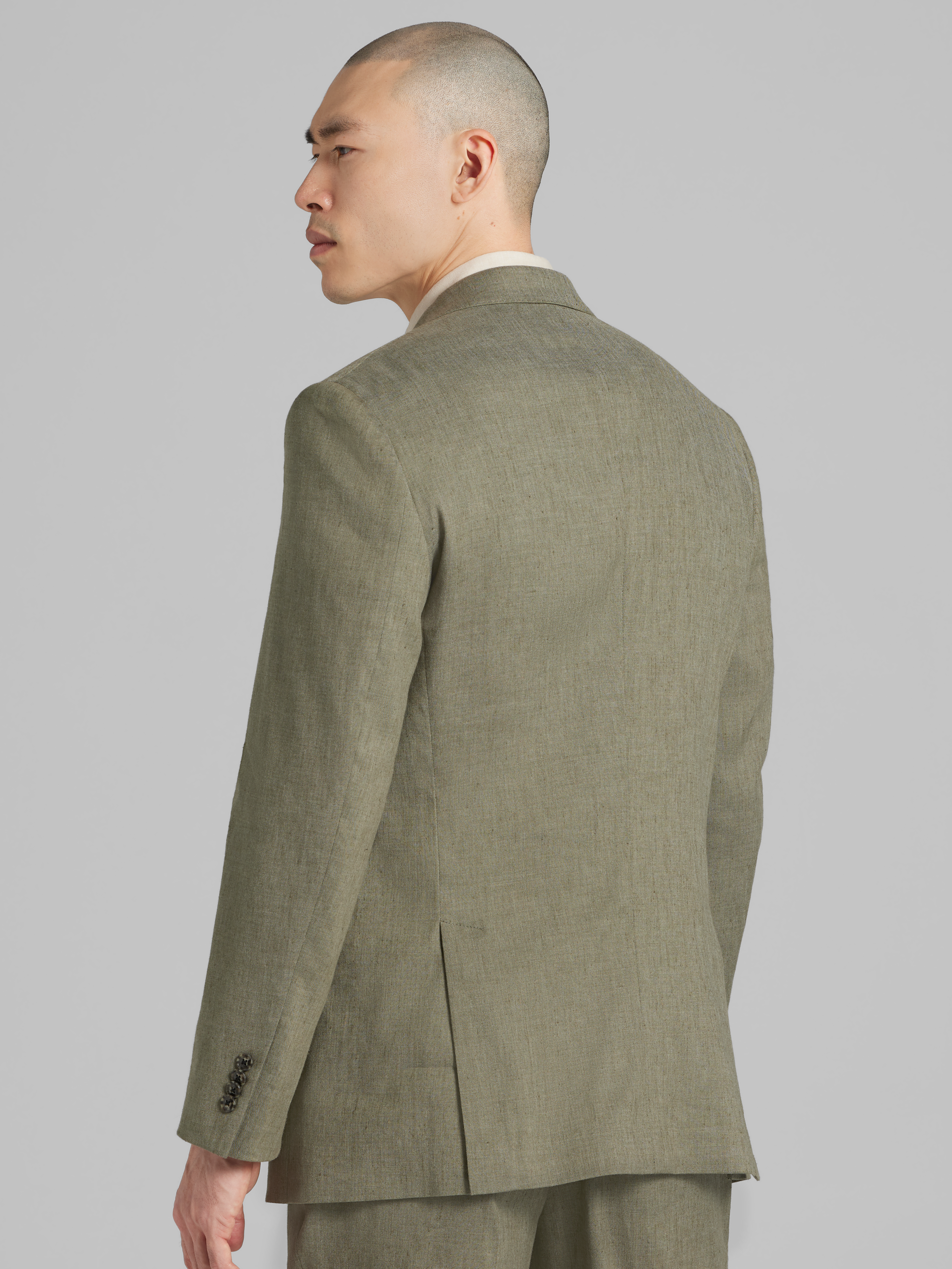 Modern Fit Linen Blend Suit