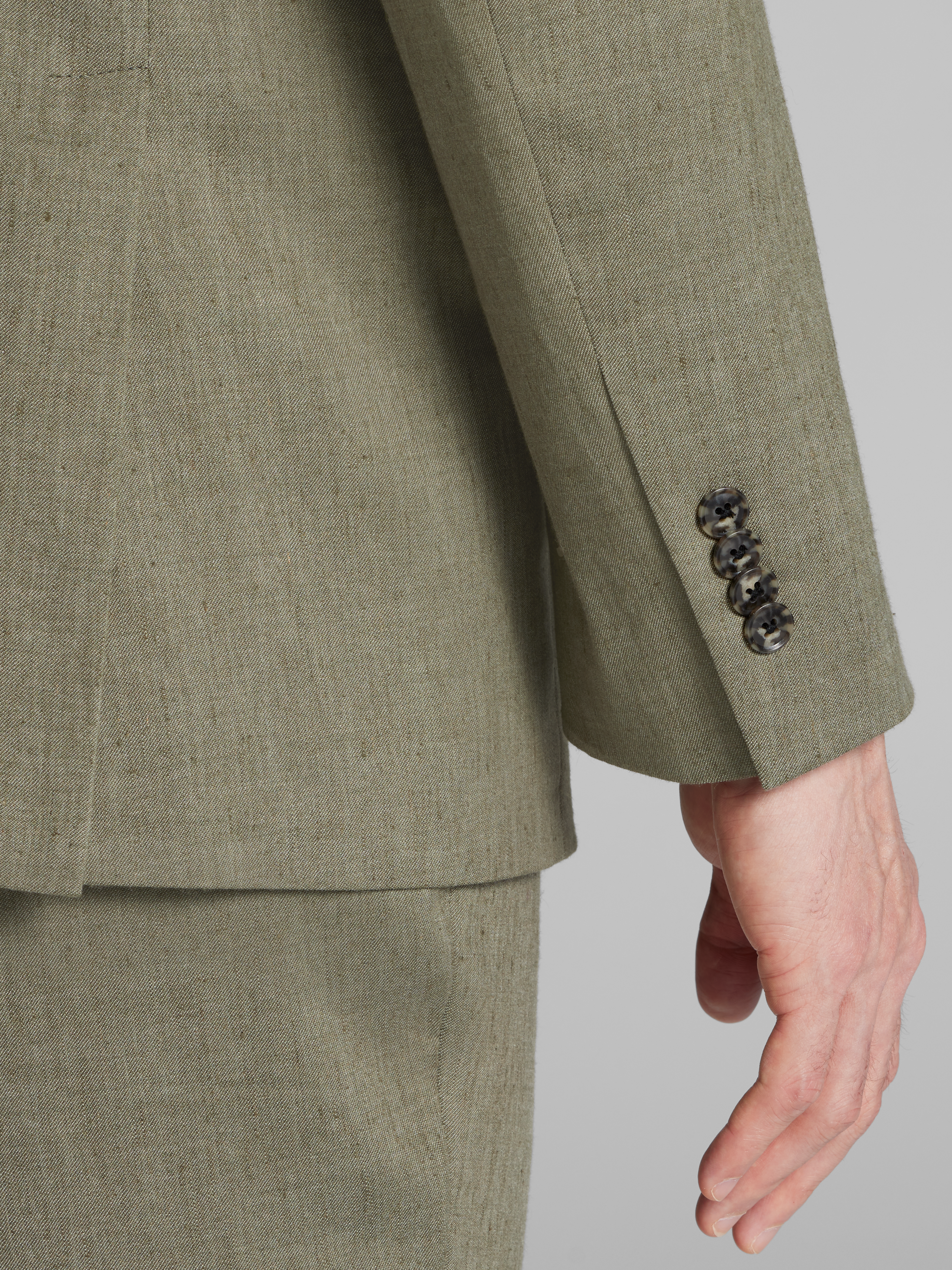 Modern Fit Linen Blend Suit