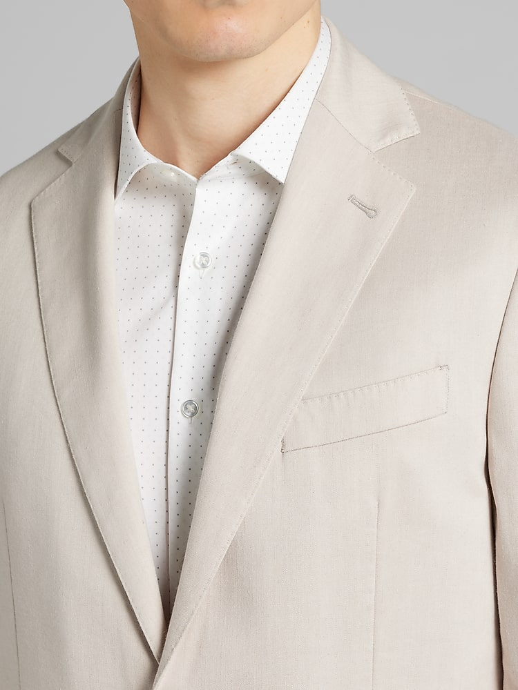 Modern Fit Performance Linen Blend Suit