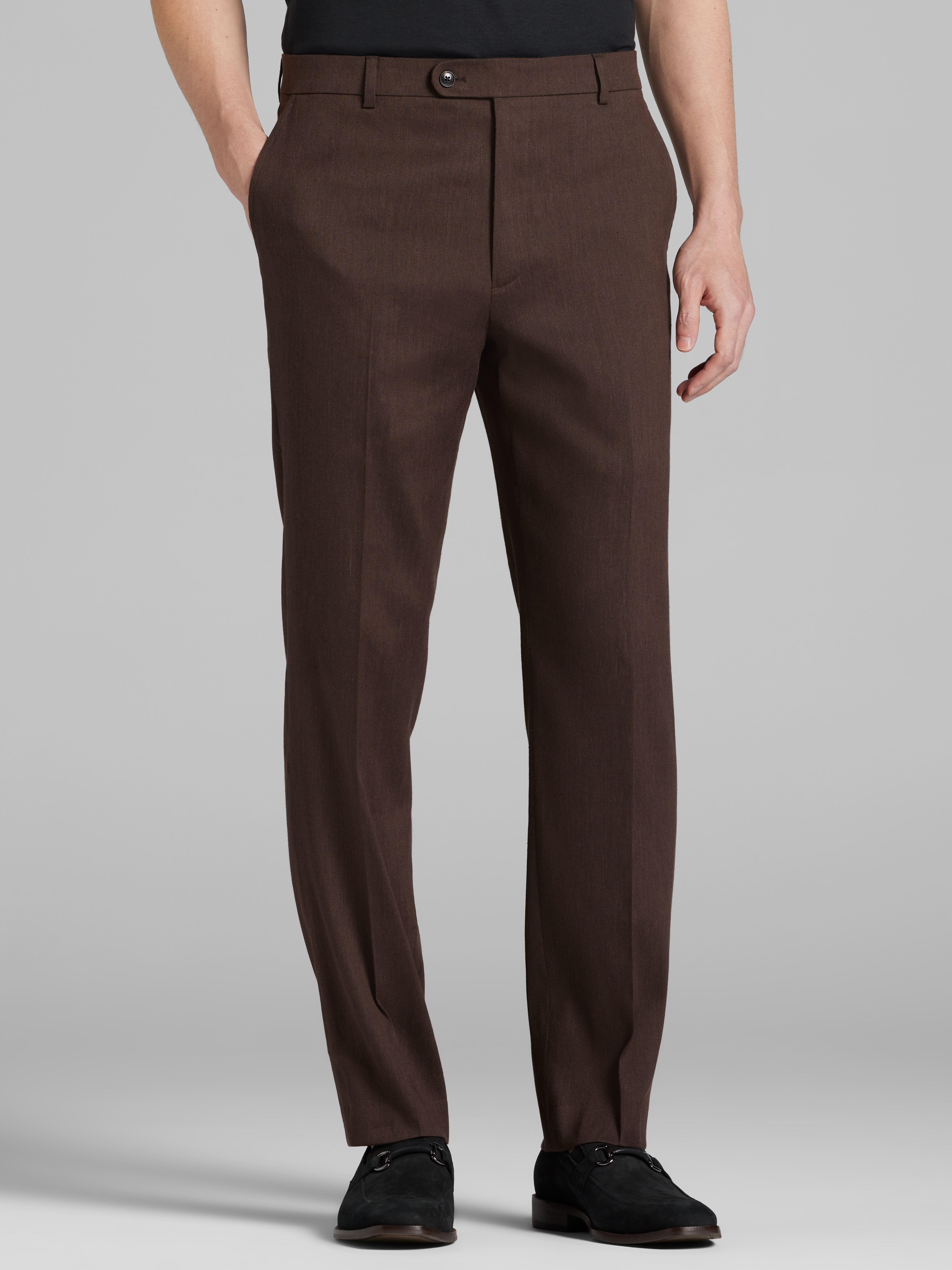 Modern Fit Performance Linen Blend Suit